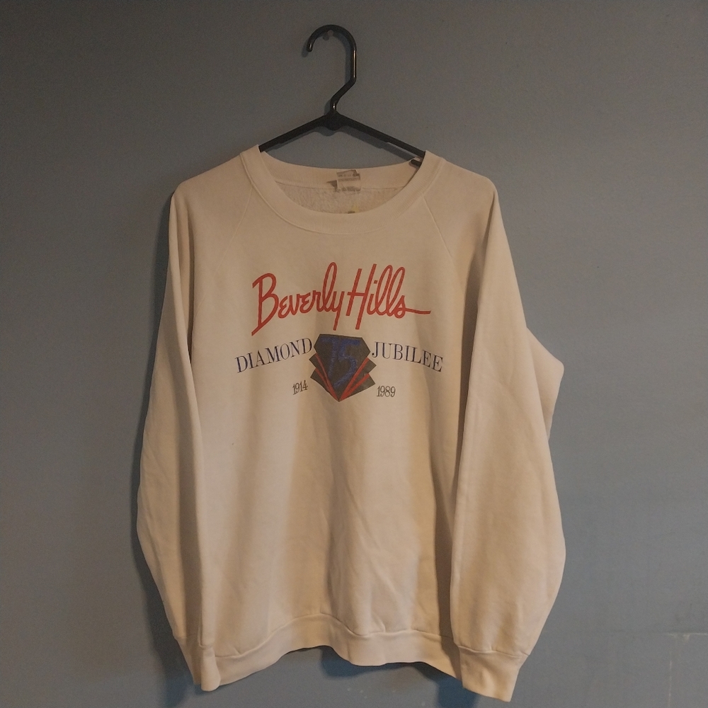 Vintage Beverly Hills Diamond Jubilee 1989 Crewneck Sweatshirt